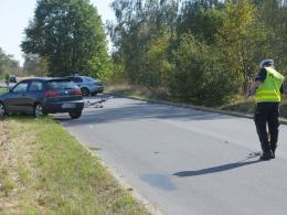Samochód potrącił rowerzystę na Malinie