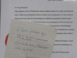 Co Opolanie piszą do Papy Musioła?