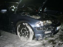 BMW spłonęło w nocy na Malince. Podpalenie?
