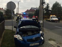 Hyundai i toyota zderzyły się na ulicy Górnej