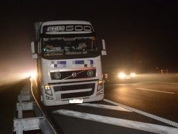 Zderzenie 4 samochodów na autostradzie A4