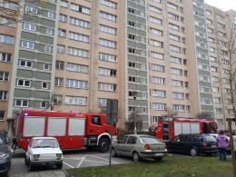 Pożar mieszkania na Chabrach