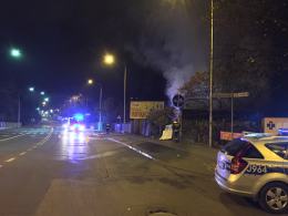 Nocny pożar pustostanu na Zaodrzu