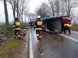 7 osób rannych w wypadku busa pod Byczyną