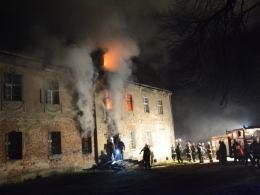 Pożar zamku w Ciepielowicach