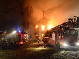 Pożar zamku w Ciepielowicach