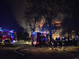 Pożar zamku w Ciepielowicach