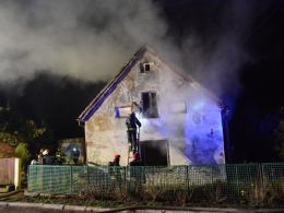 Jedna osoba poparzona podczas pożaru domu w Michałowie