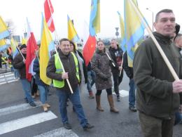 Mieszkańcy gminy Dobrzeń Wielki protestowali blokując drogi