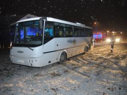 Pożar w autobusie na ul. Grudzickiej
