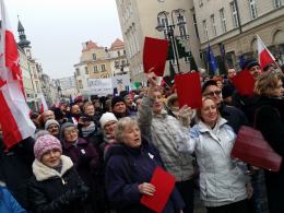 "Opolszczyzna, nie Kaczyzna!". Protest Opolan przeciwko nowej ustawie medialnej.