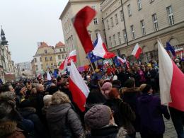 "Opolszczyzna, nie Kaczyzna!". Protest Opolan przeciwko nowej ustawie medialnej.