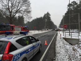 Zderzenie na przejeździe kolejowym w Jełowej