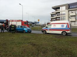 Renault i alfa romeo zderzyły się na Alei Solidarności