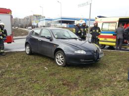 Renault i alfa romeo zderzyły się na Alei Solidarności