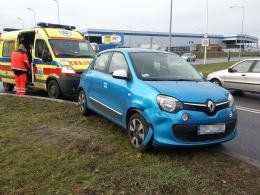 Renault i alfa romeo zderzyły się na Alei Solidarności