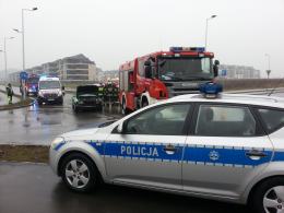 Wypadek na Alei Solidarności, jedna osoba ranna