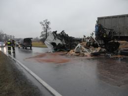 Tragiczny wypadek na drodze krajowej nr 45 pod Krapkowicami