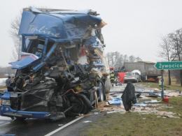 Tragiczny wypadek na drodze krajowej nr 45 pod Krapkowicami