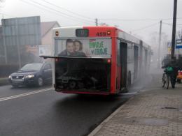 Kierowca ugasił pożar w opolskim autobusie MZK