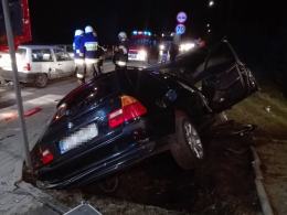 Volkswagen i BMW zderzyły się w Biskupicach
