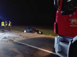 Śmiertelny wypadek na drodze krajowej nr 11 pod Byczyną