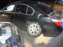 Kolizja audi i bmw na obwodnicy Opola