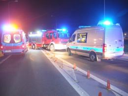 Kolizja audi i bmw na obwodnicy Opola