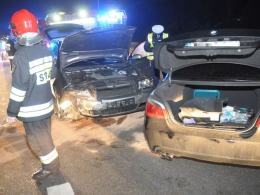 Kolizja audi i bmw na obwodnicy Opola