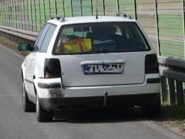 Wypadek na A4. Motocykl zderzył się z osobówką.