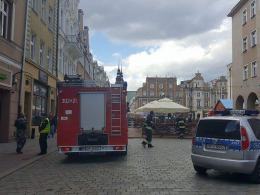 Alarm bombowy na rynku. Policja sprawdza lokale.