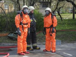 Wyciek amoniaku w opolskiej chłodni. Na szczęście to tylko ćwiczenia.