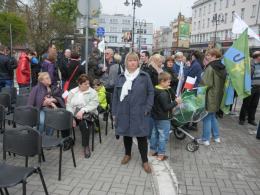 Przeciwnicy Dużego Opola protestowali dziś na Placu Wolności
