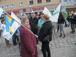 Przeciwnicy Dużego Opola protestowali dziś na Placu Wolności