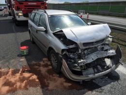 Dwie kolizje na autostradzie A4