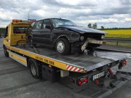 Dwie kolizje na autostradzie A4