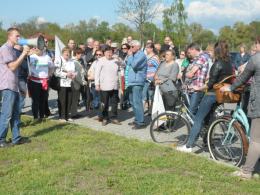Przeciwnicy Dużego Opola blokowali drogę w Opolu. Powstały ogromne korki.