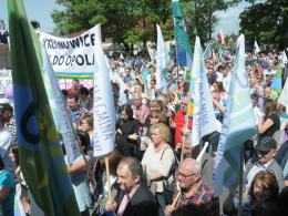 Ponad tysiąc osób protestowało w Dobrzeniu Wielkim
