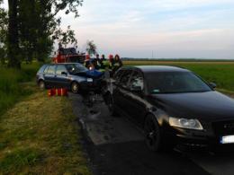 Dwa auta zderzyły się na trasie Głogówek - Tomice