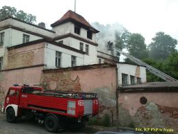 Pożar opuszczonej hurtowni w Nysie