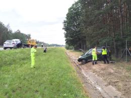 Toyota i peugeot zderzyły się na autostradzie A4