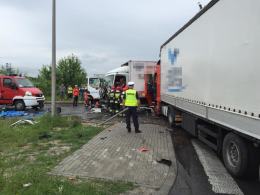 Groźny wypadek na skrzyżowaniu ulicy Krapkowickiej z Odrodzenia