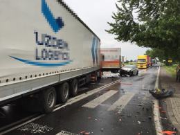 Groźny wypadek na skrzyżowaniu ulicy Krapkowickiej z Odrodzenia