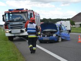 Dwie osoby ranne po wypadku na obwodnicy Opola