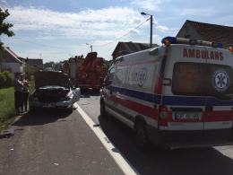 Wypadek w Sosnówce. Jedna osoba ranna.