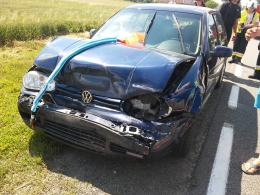 Karambol w Łosiowie, jedna osoba w szpitalu