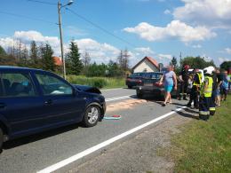Karambol w Łosiowie, jedna osoba w szpitalu