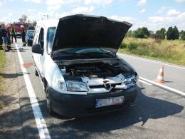 Karambol w Łosiowie, jedna osoba w szpitalu