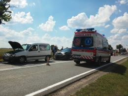 Karambol w Łosiowie, jedna osoba w szpitalu