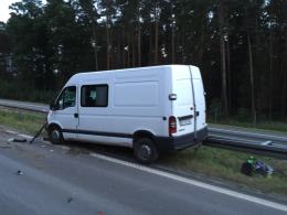 Ukrainiec spowodował wypadek na A4. Jedna osoba ranna.